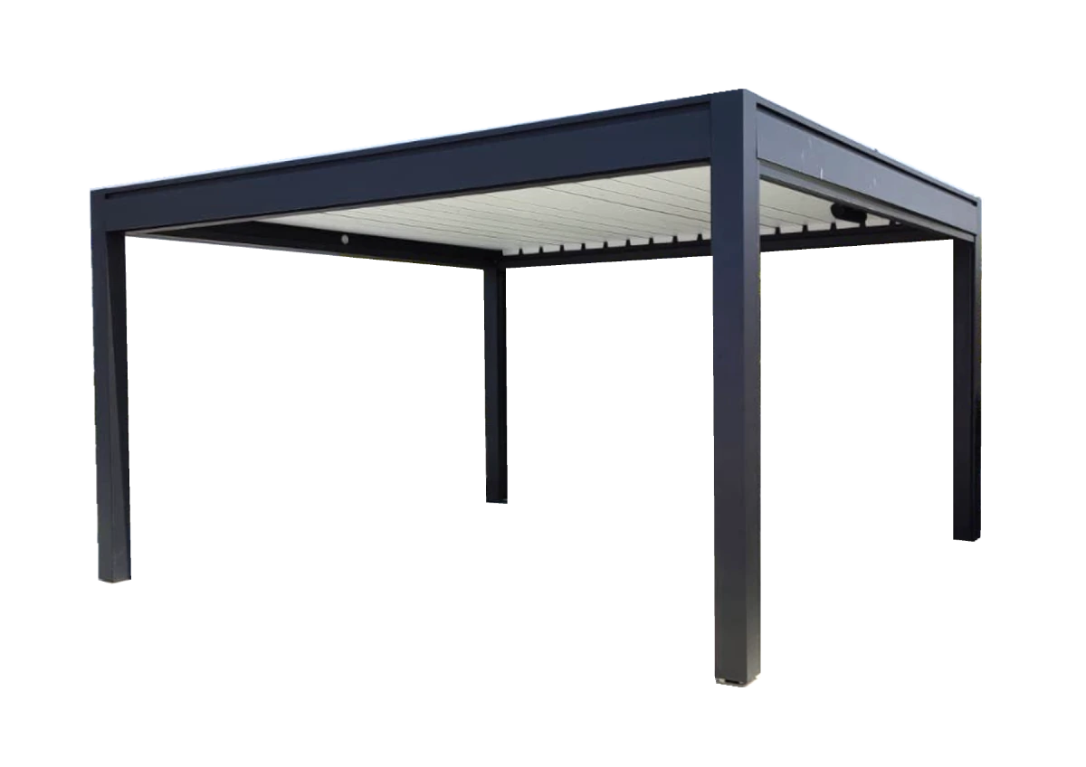 Wolnostojąca pergola aluminiowa z lamelowym dachem